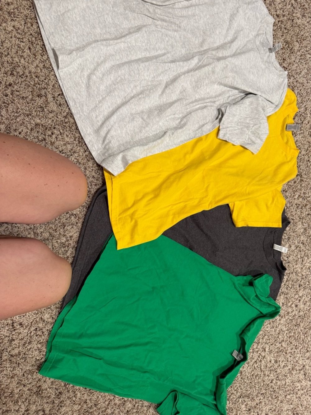 Gildan Short Sleeve Tees - Gray, Yellow, Charcoal, Green